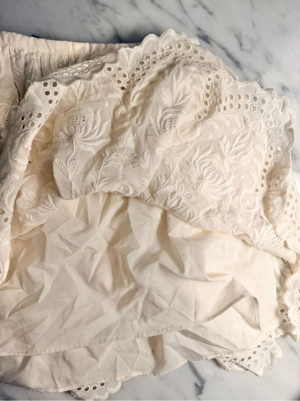 Ralph Lauren Kids Cream Eyelet Lace Skirt Size 8-10